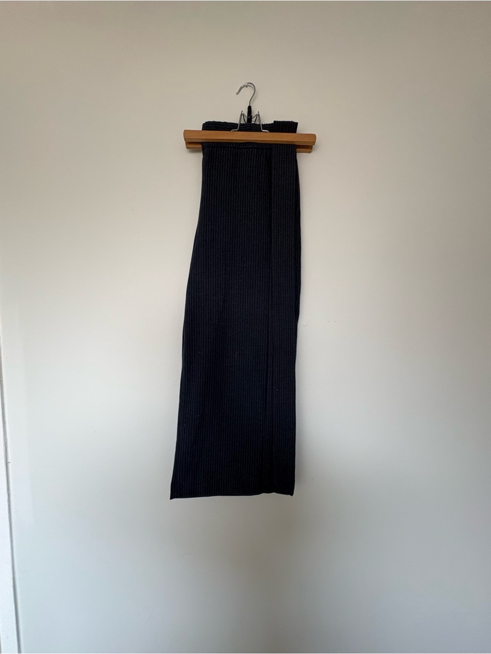 Dark Blue Striped Culottes/wide leg capri
